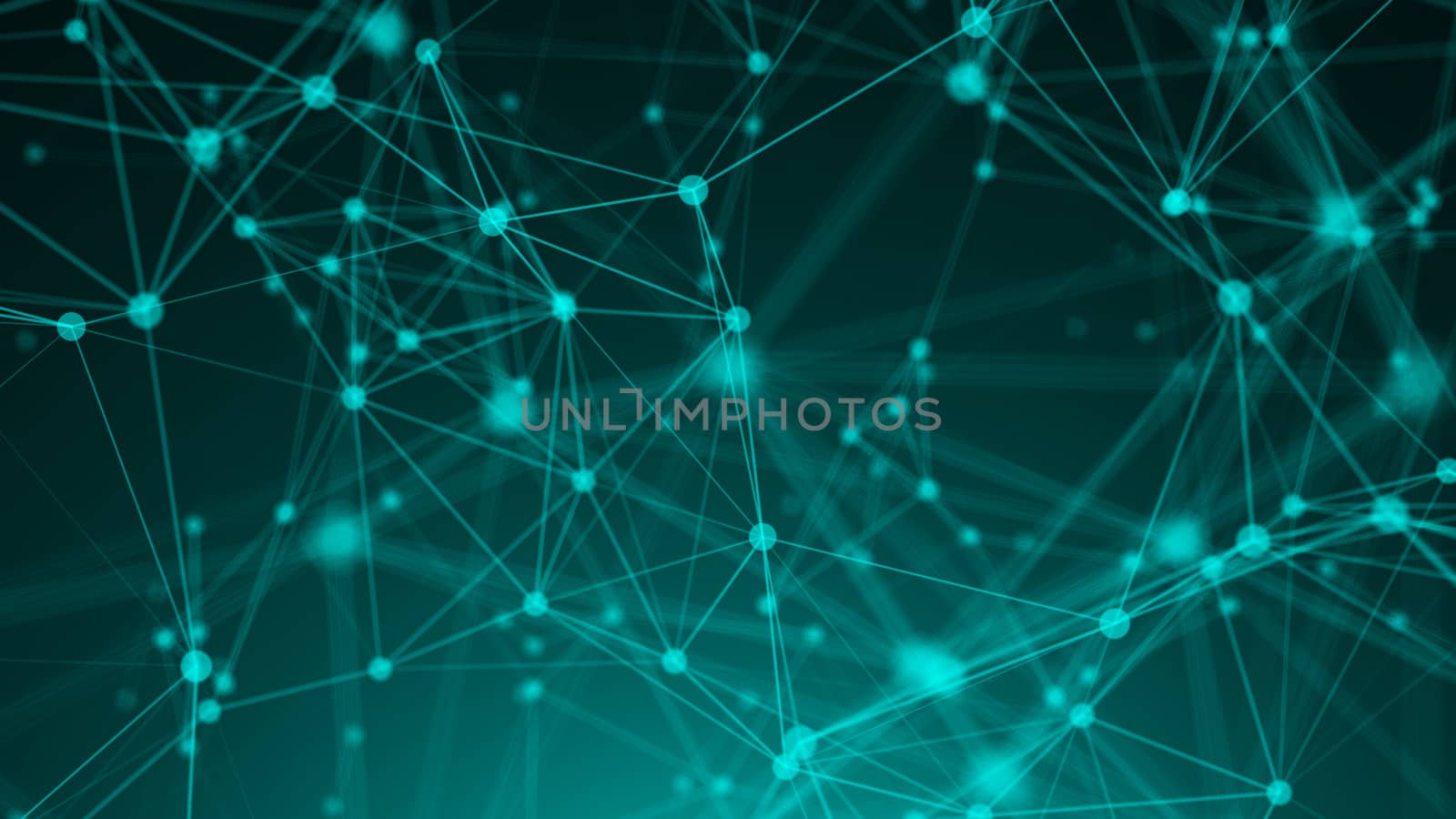 Abstract connection dots. Technology background. Network concept. 3d rendering