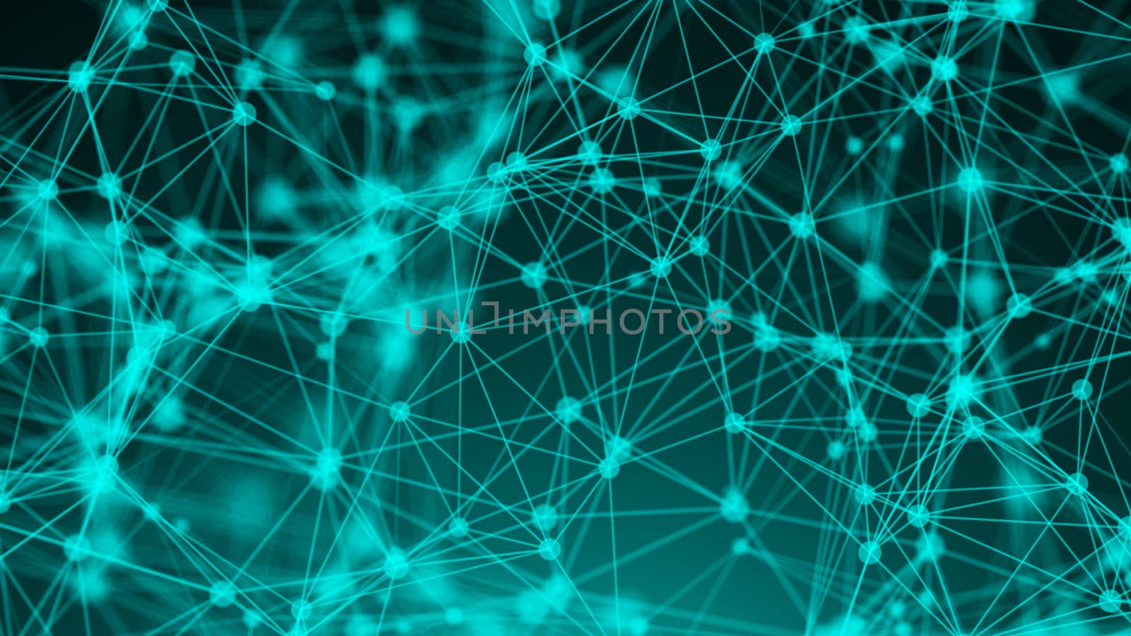 Abstract connection dots. Technology background. Network concept. 3d rendering