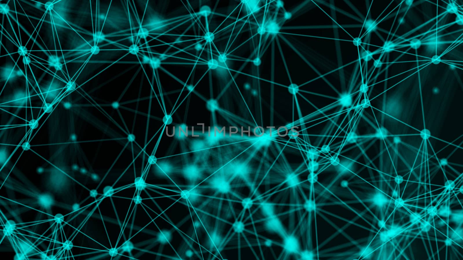 Abstract connection dots. Technology background. Network concept. 3d rendering