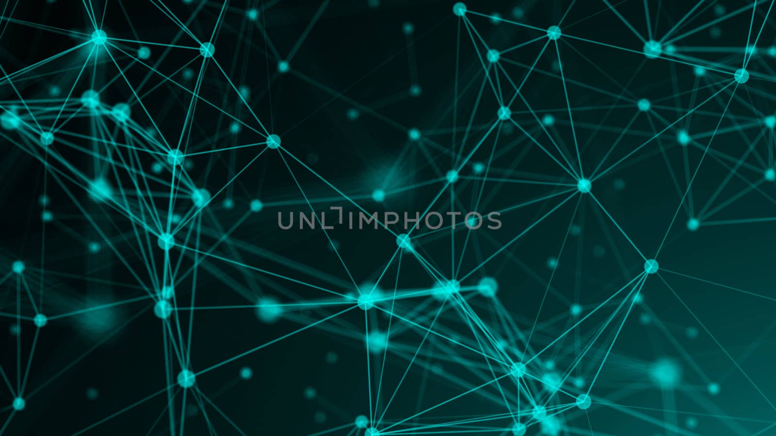 Abstract connection dots. Technology background. Network concept. 3d rendering