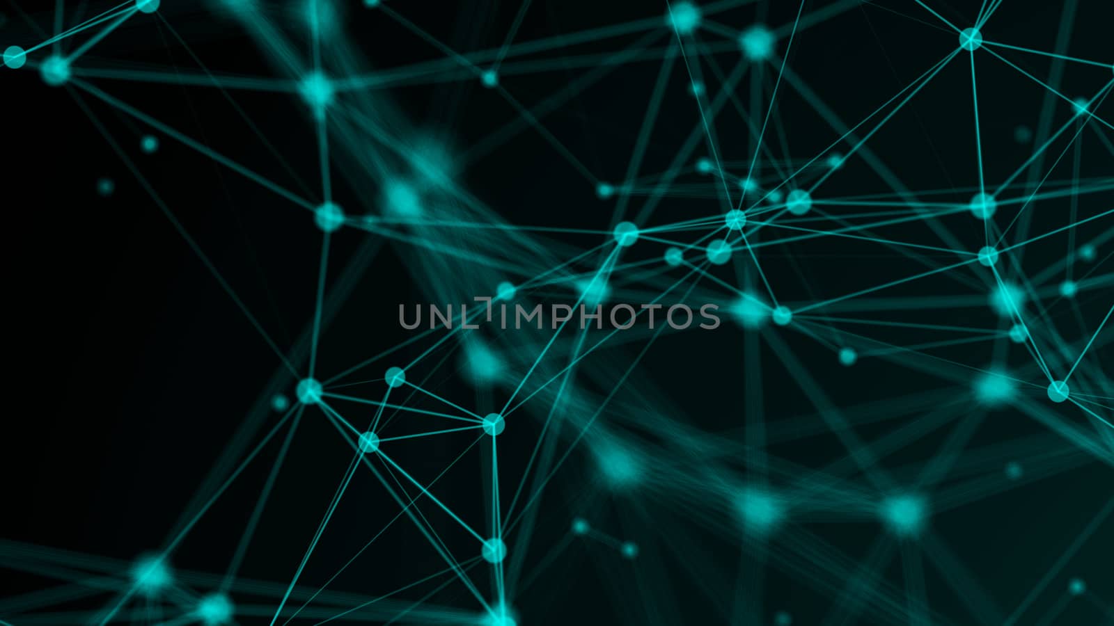 Abstract connection dots. Technology background. Network concept. 3d rendering