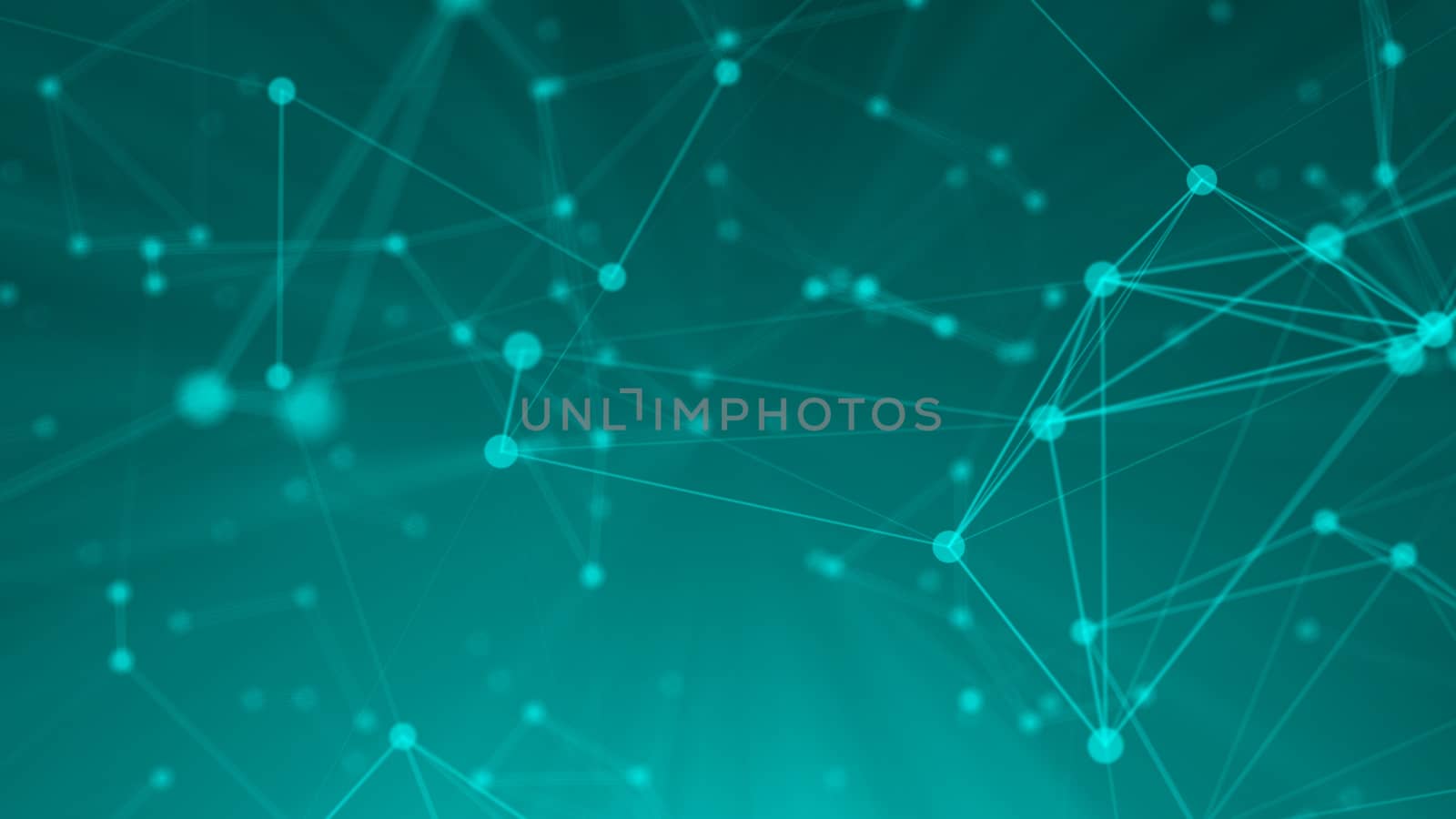 Abstract connection dots. Technology background. Network concept. 3d rendering