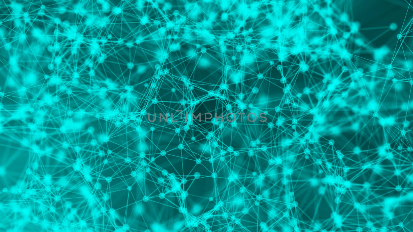 Abstract connection dots. Technology background. Network concept. 3d rendering