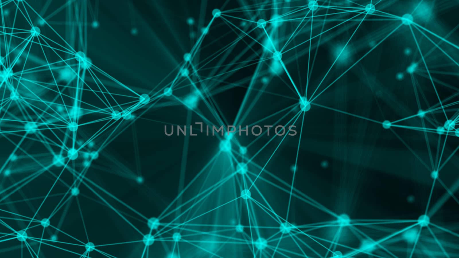 Abstract connection dots. Technology background. Network concept. 3d rendering