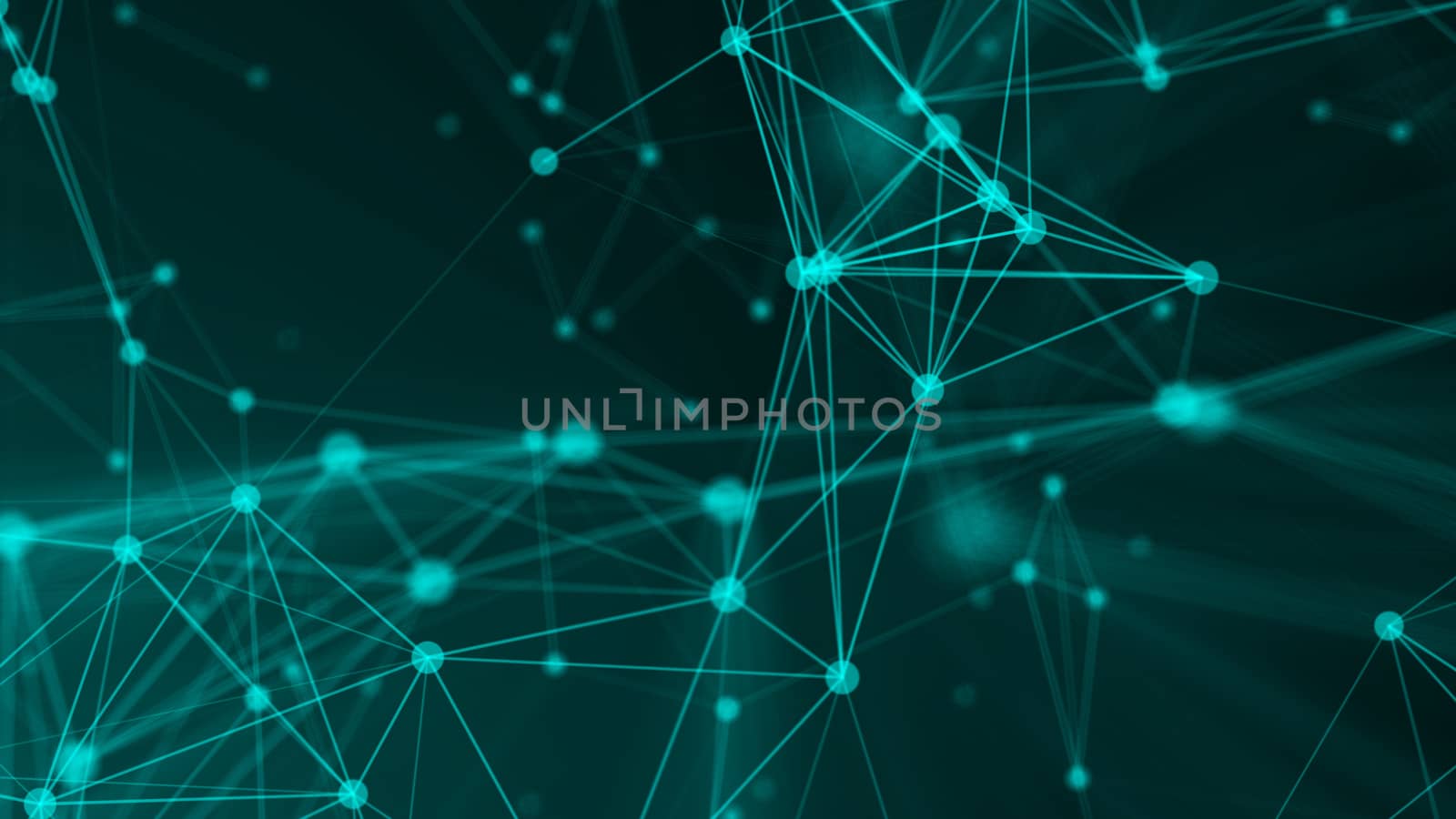 Abstract connection dots. Technology background. Network concept. 3d rendering