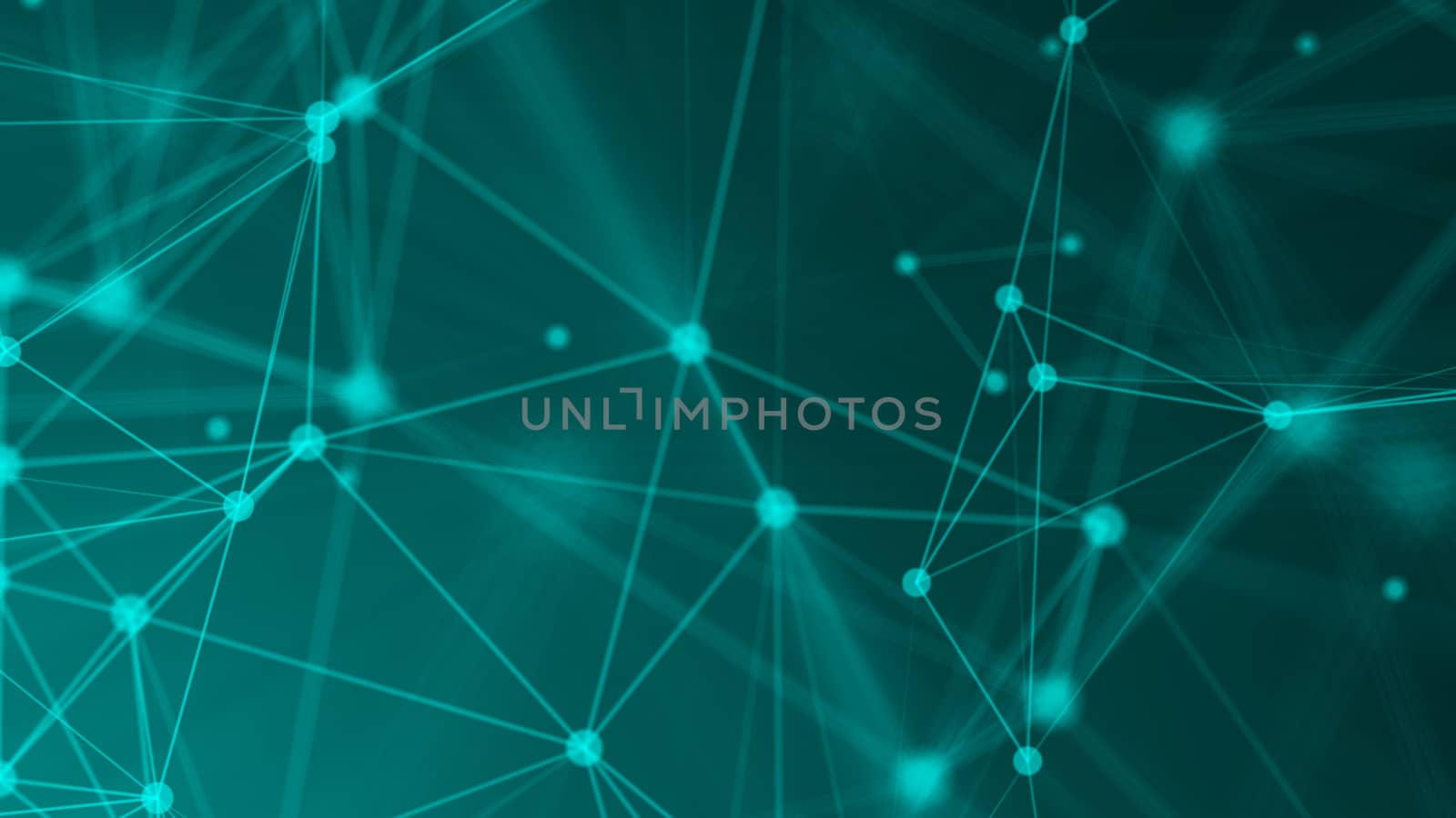 Abstract connection dots. Technology background. Network concept. 3d rendering