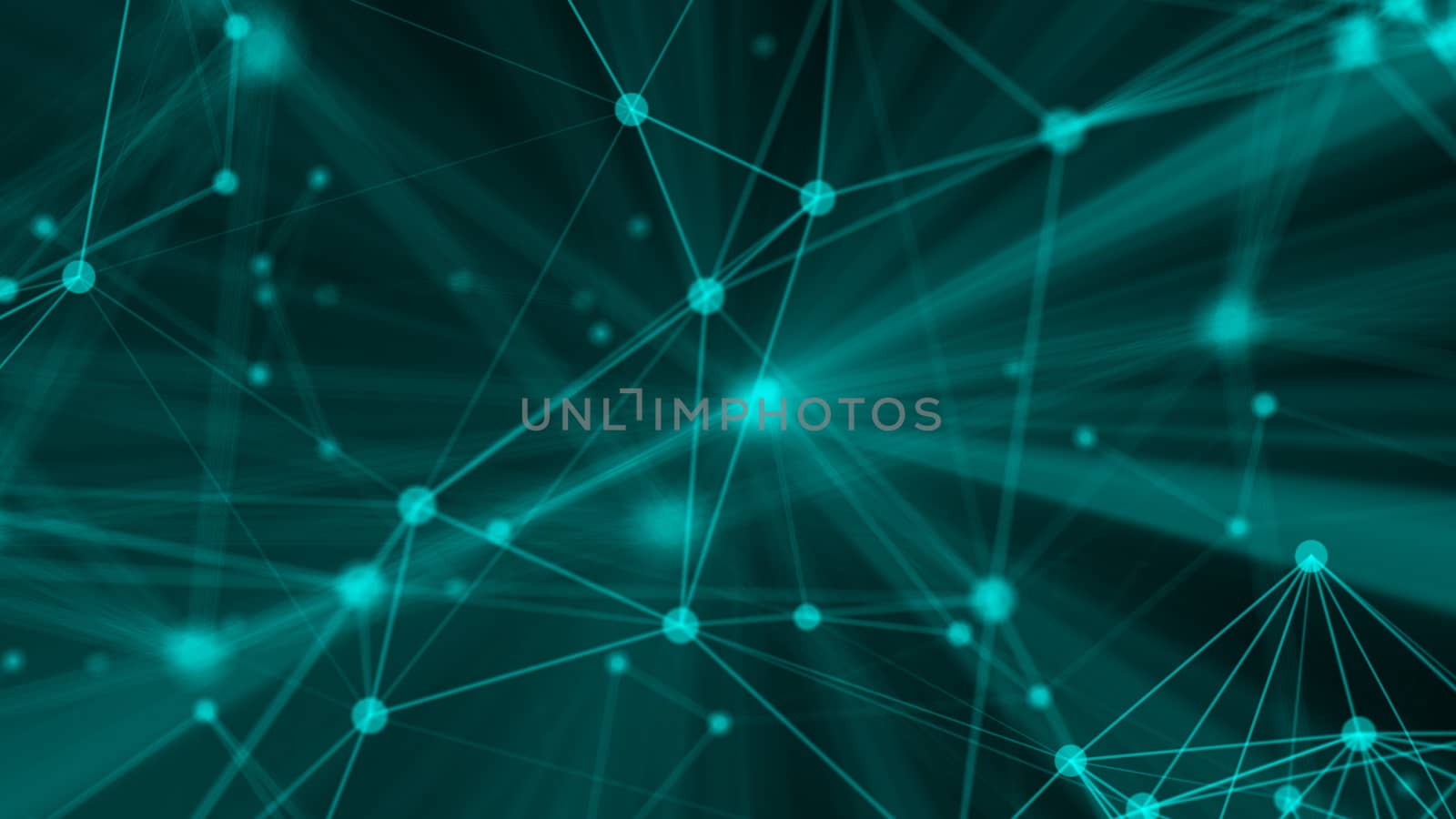 Abstract connection dots. Technology background. Network concept. 3d rendering