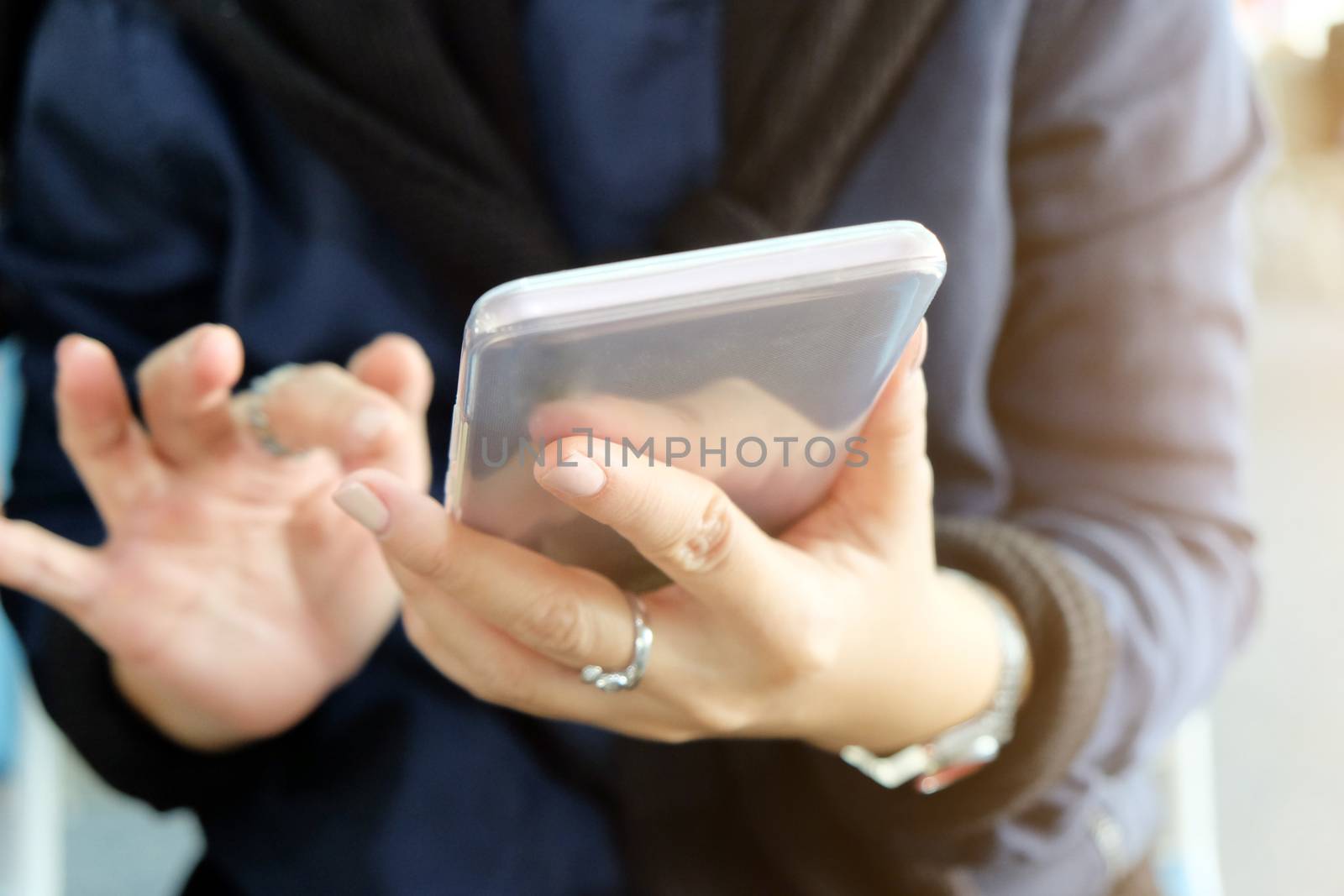Woman Using a Smart Phone, Communication