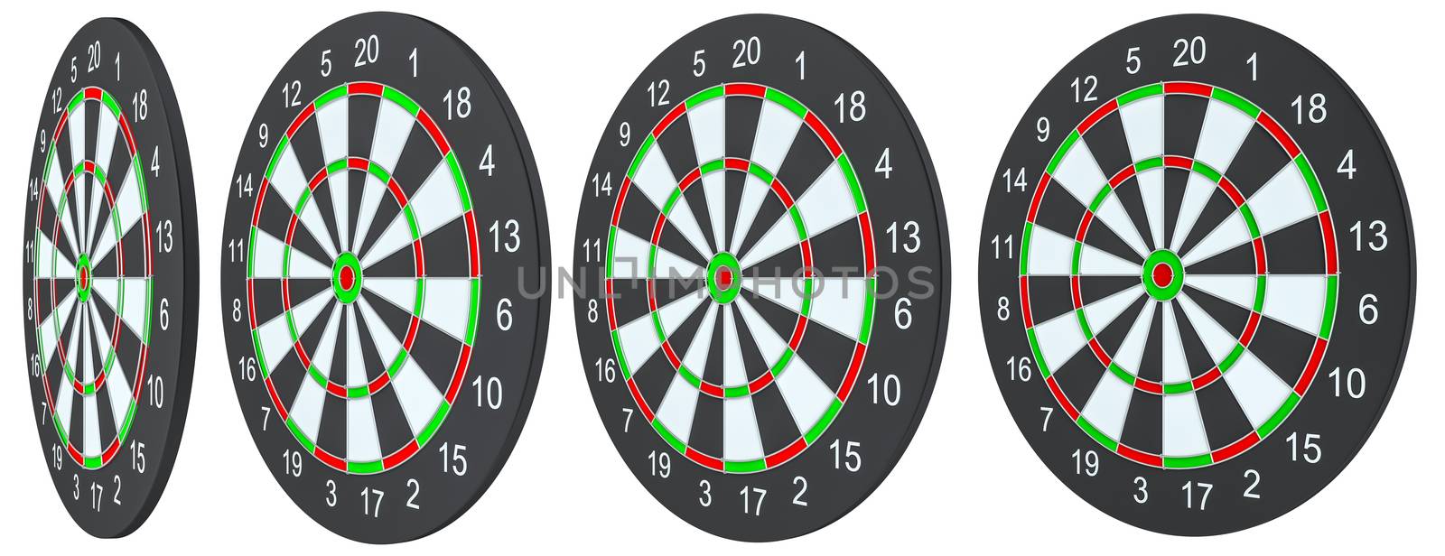 Dart board, isolated by cherezoff