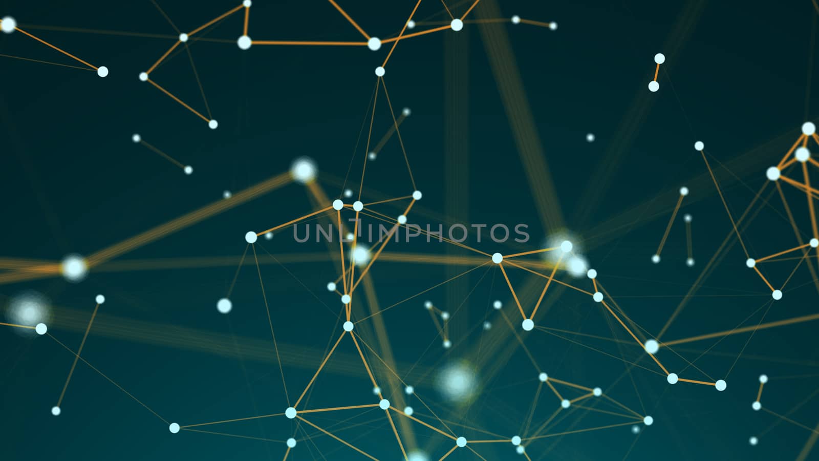 Abstract connection dots. Technology background. Network concept by nolimit046