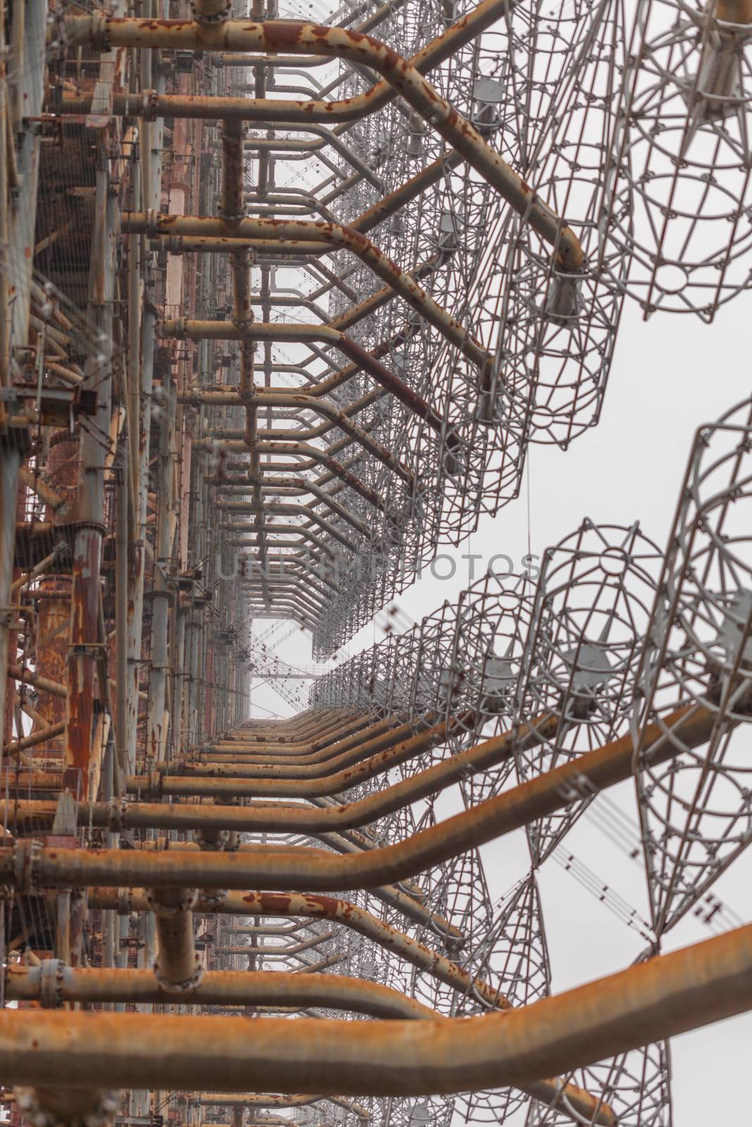 Soviet military Radar System Duga near Chernobyl Nuclear Power Plant