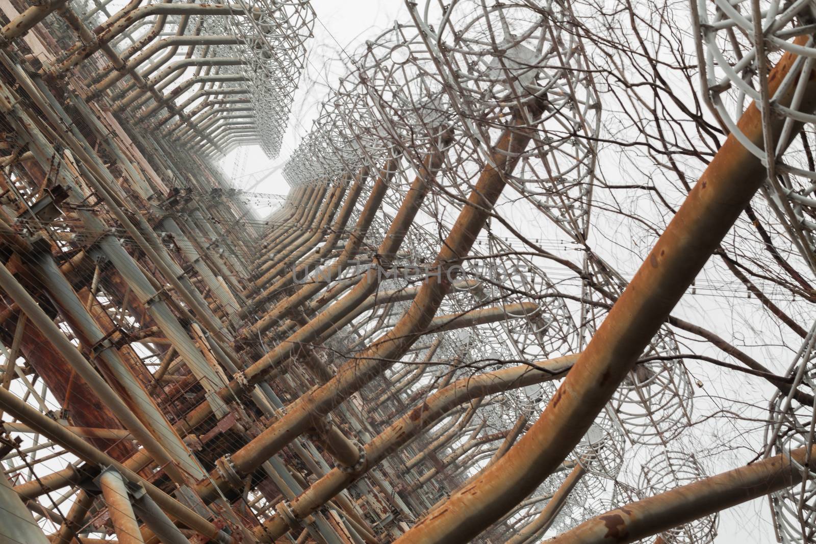 Soviet Radar System Duga near Chernobyl Nuclear Power Plant by igor_stramyk