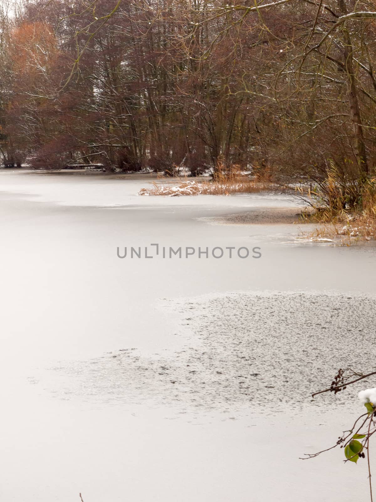 frozen over winter lake water surface outside country december n by callumrc