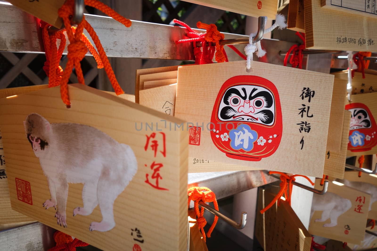 Traditional Emas in a temple, Tokyo, Japan by daboost