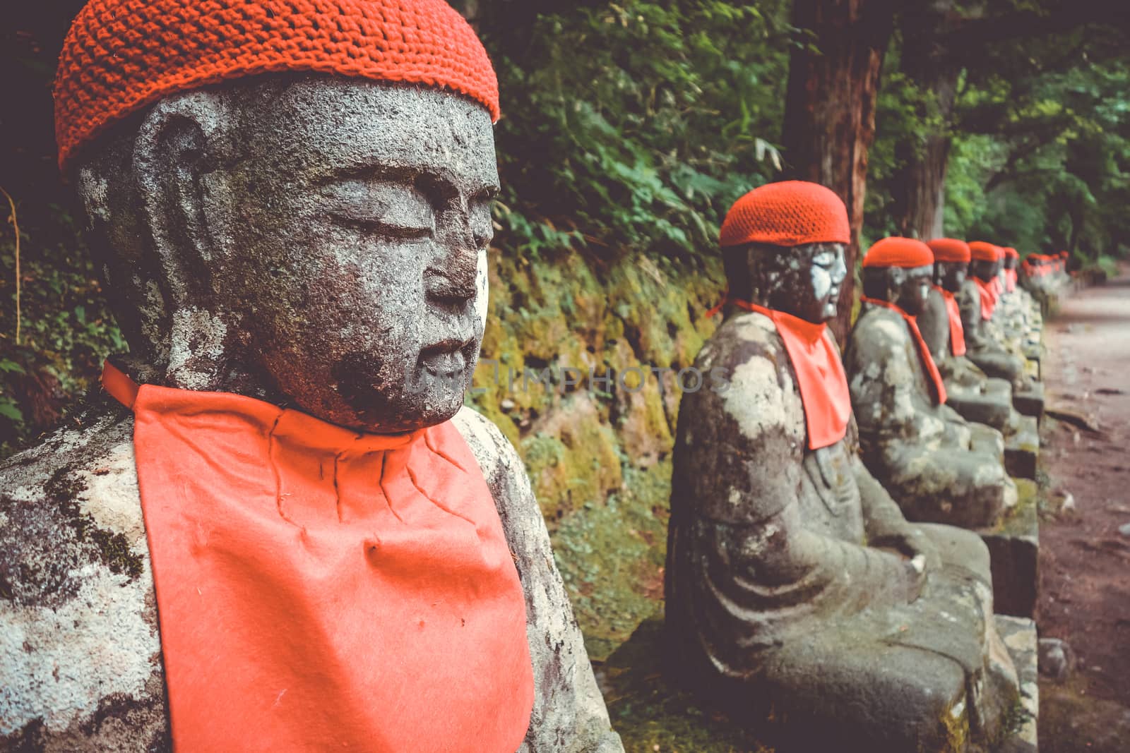 Narabi Jizo statues, Nikko, Japan by daboost