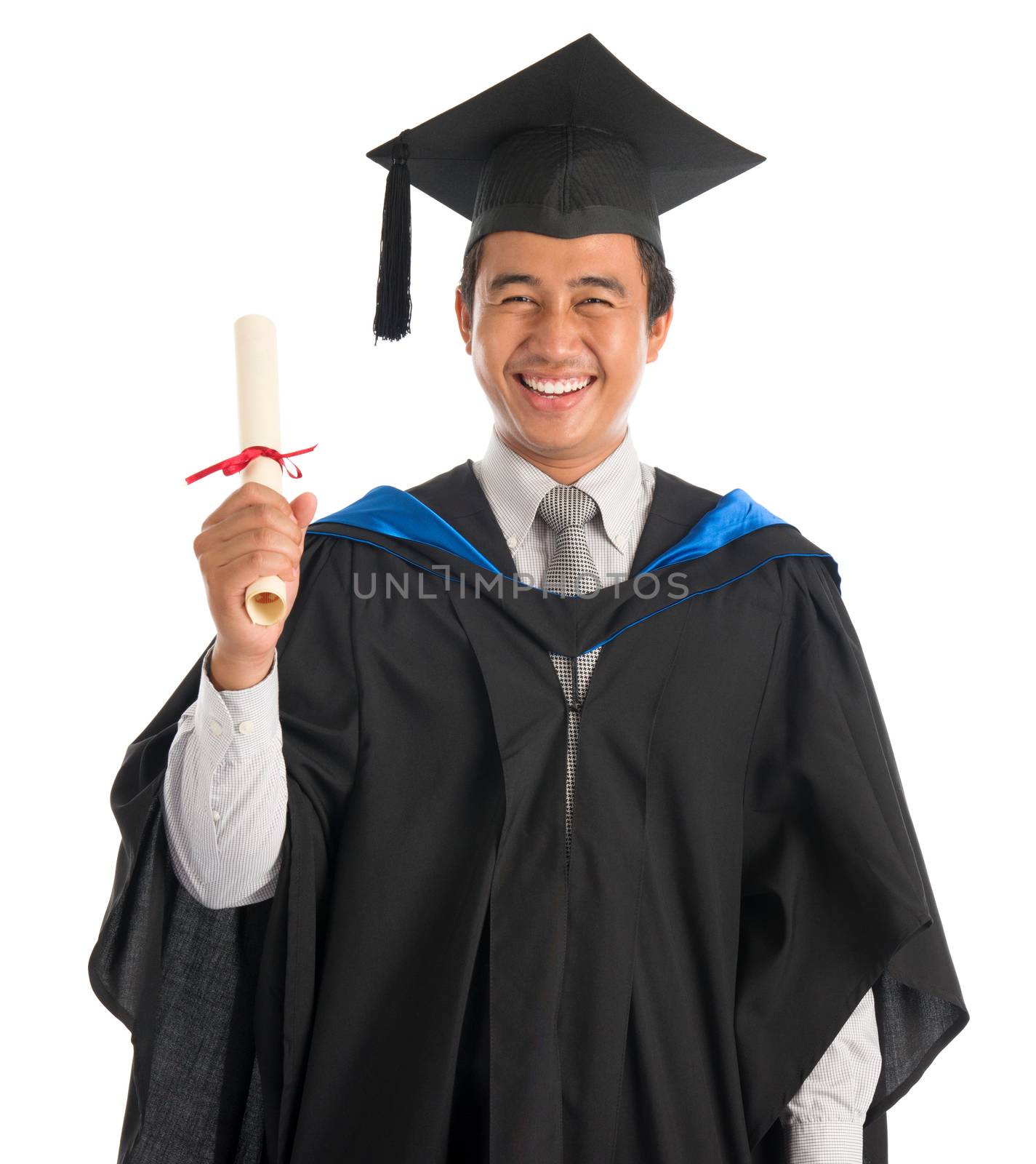 University student graduation, showing cert by szefei