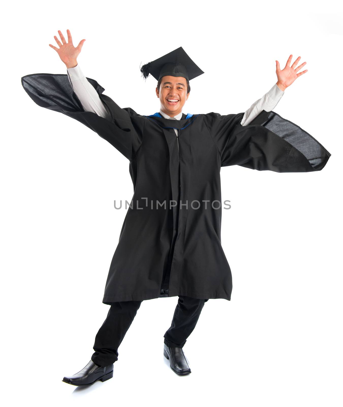 University student graduation jumping by szefei
