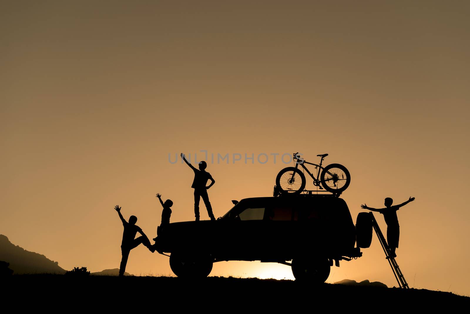 suv,bicycle and adventure in nature by crazymedia007