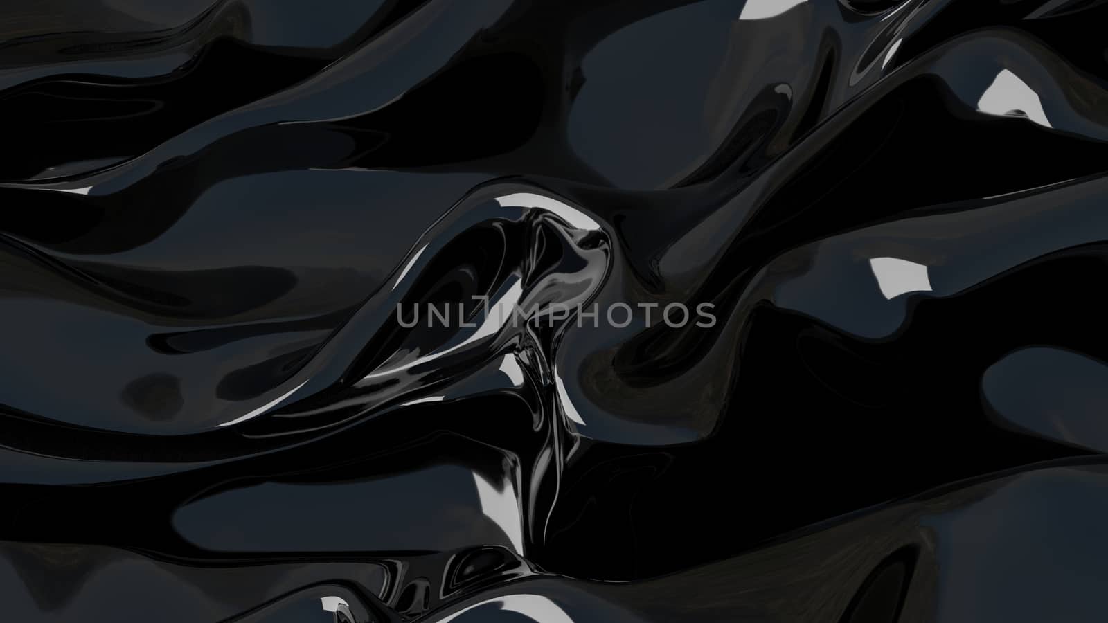 3D Illustration Abstract Black Background by brux