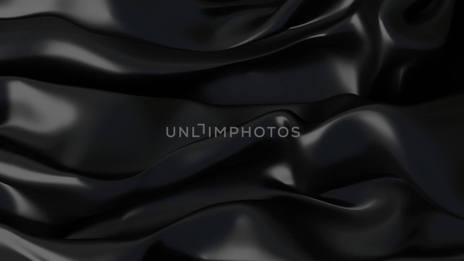 3D Illustration Abstract Black Background with Glare