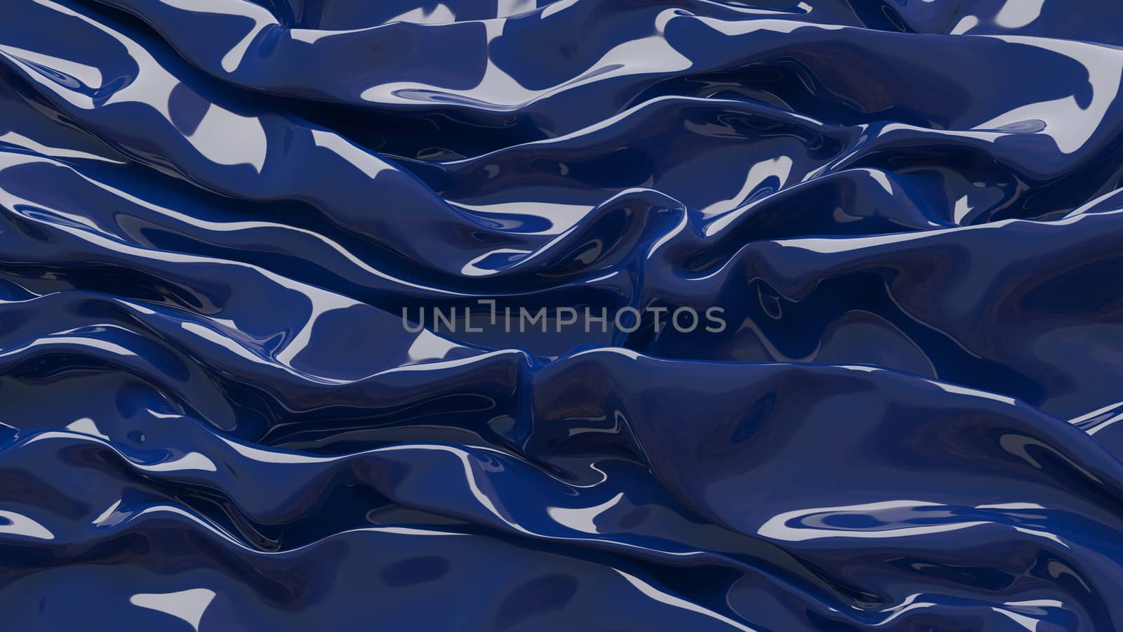 3D Illustration Abstract Blue Background with Glare