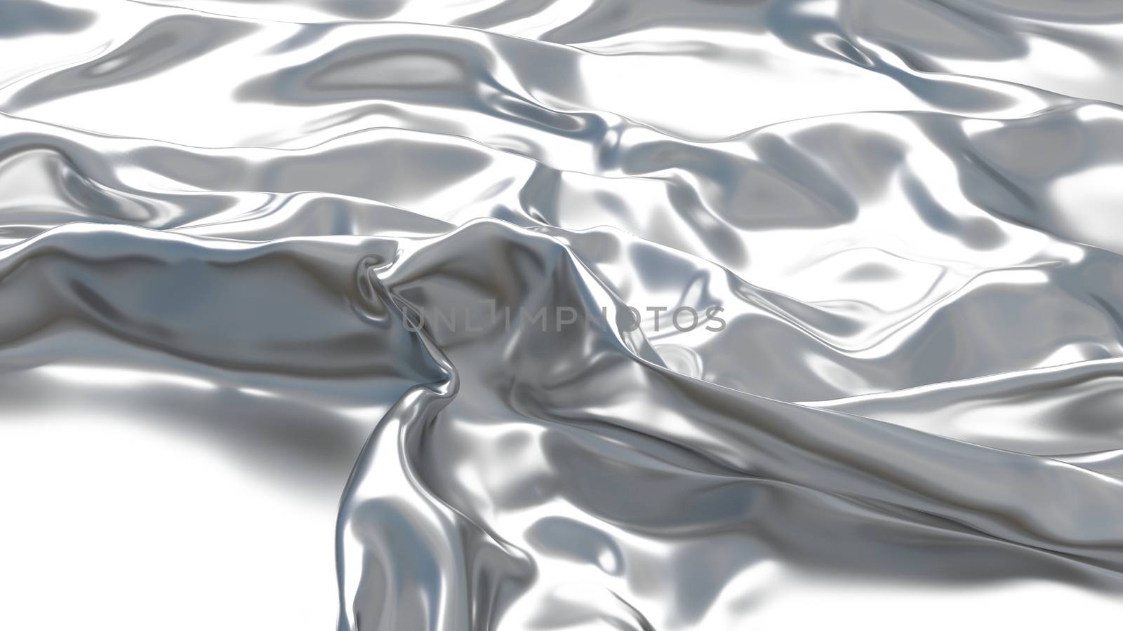 3D Illustration Abstract Silver Background with Glare