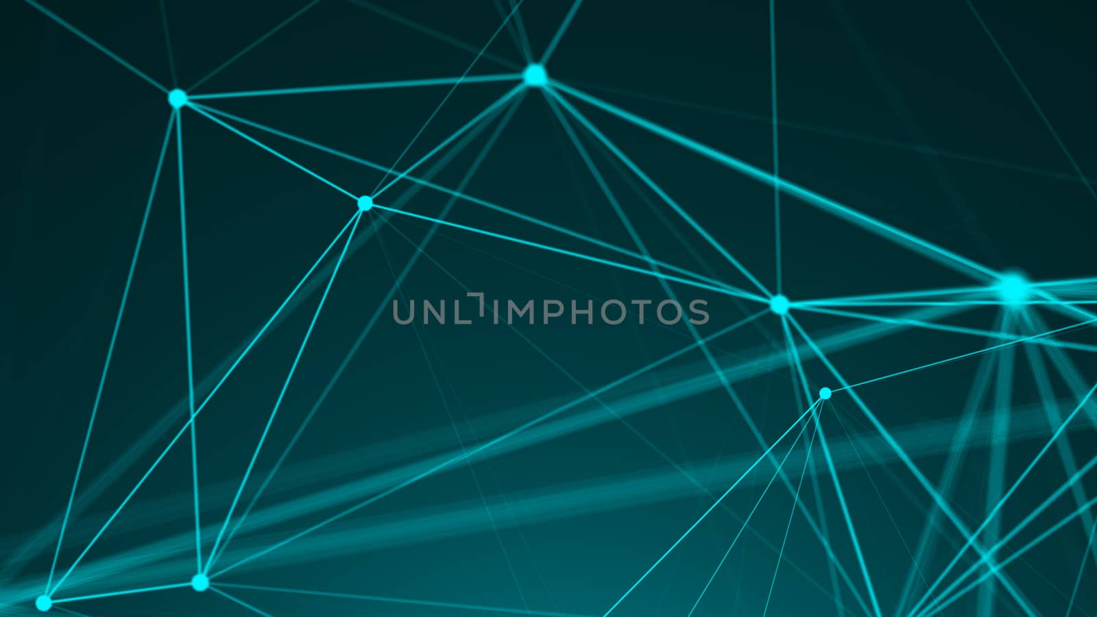 Abstract connection dots. Technology background. Network concept. 3d rendering