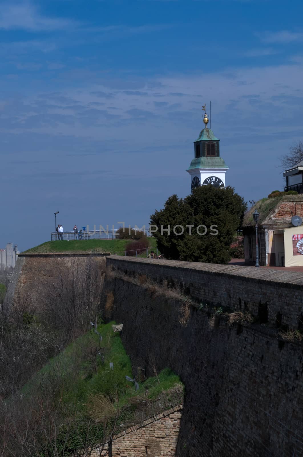 Wall on Petrovaradin fortress in Novi Sad