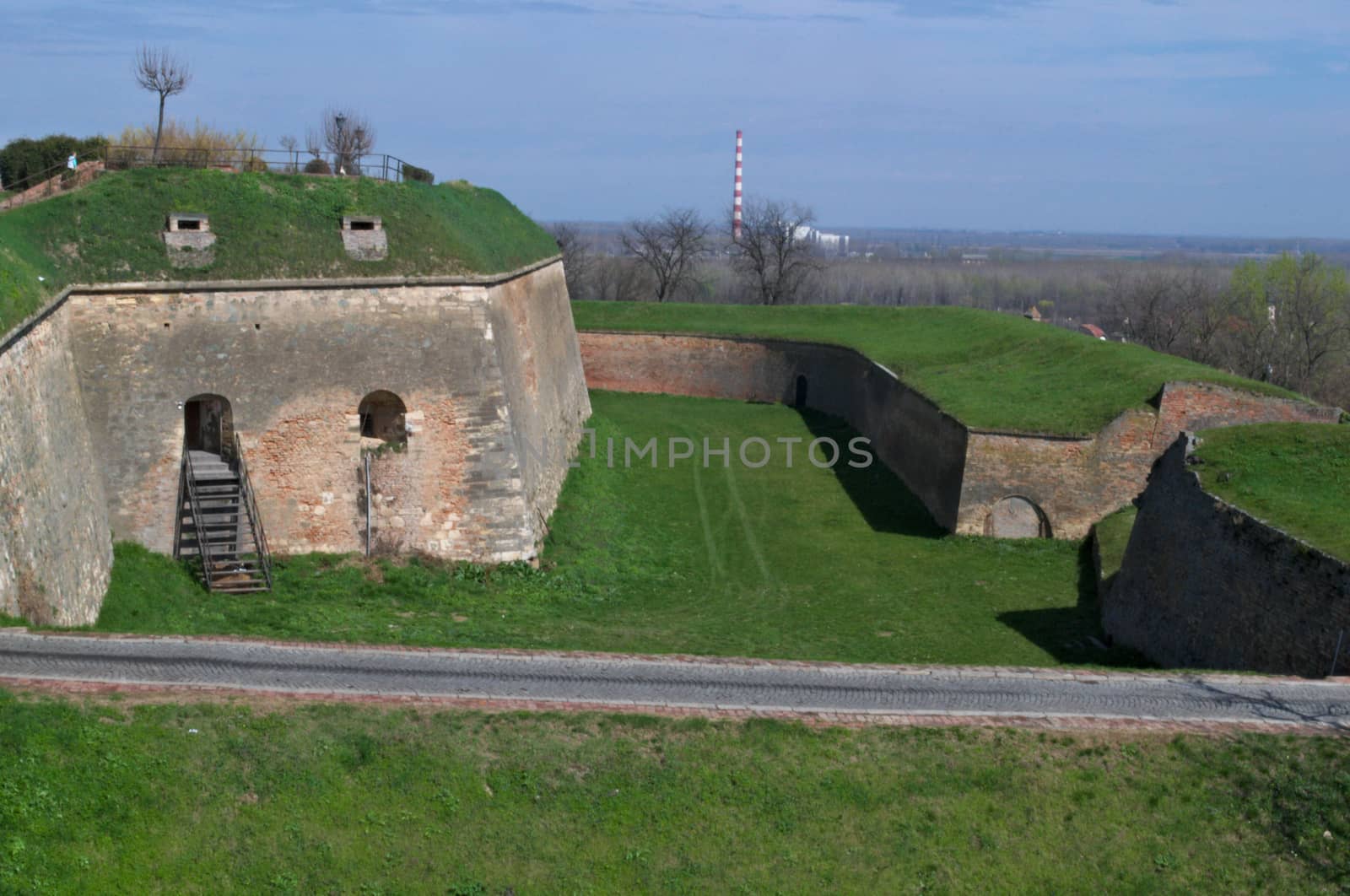 Landscape at Petrovaradin fortress, Serbia by sheriffkule