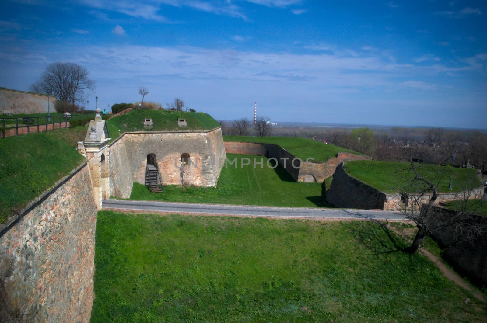 Landscape at Petrovaradin fortress, Serbia by sheriffkule