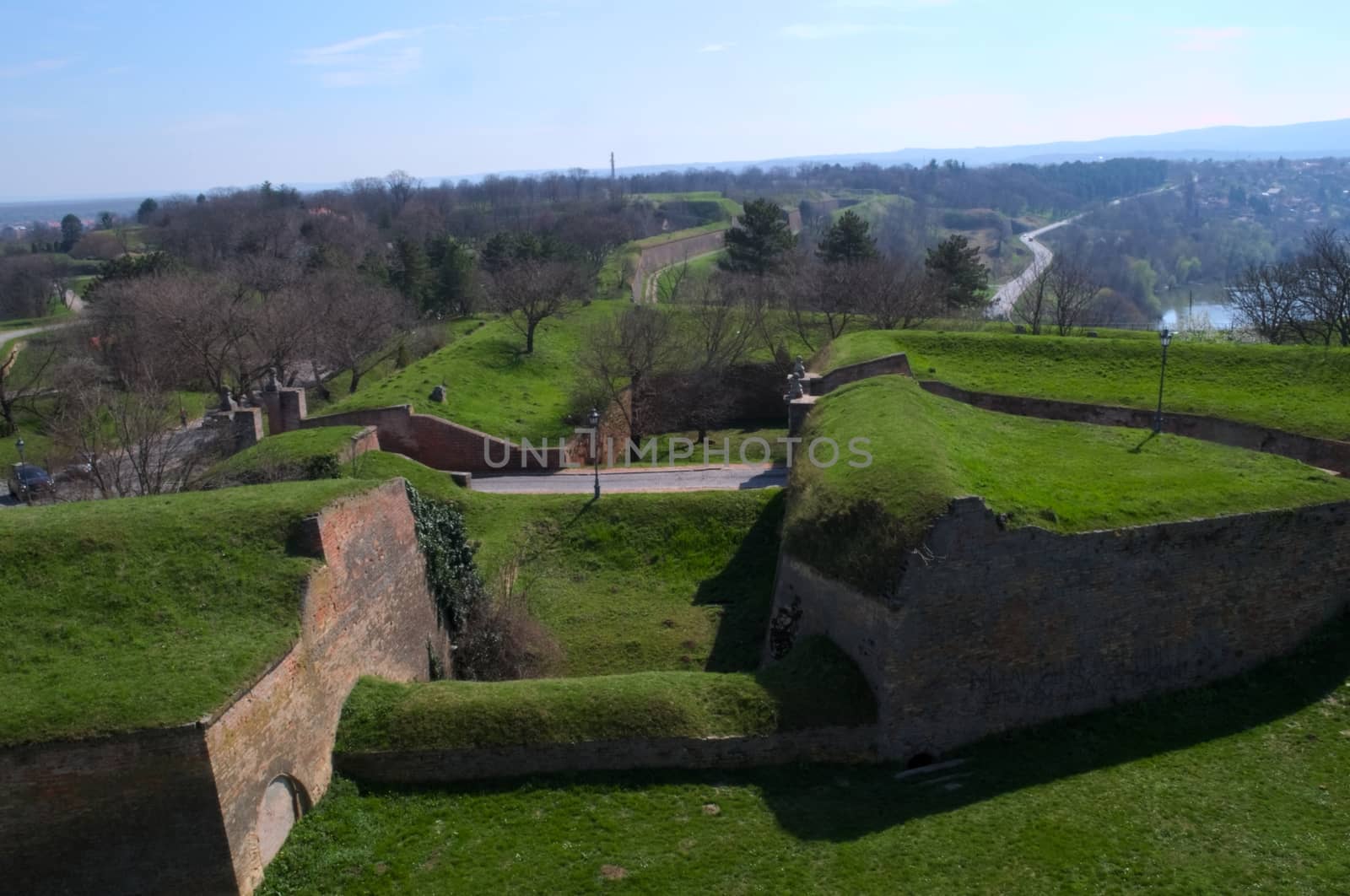 Landscape at Petrovaradin fortress, Serbia by sheriffkule