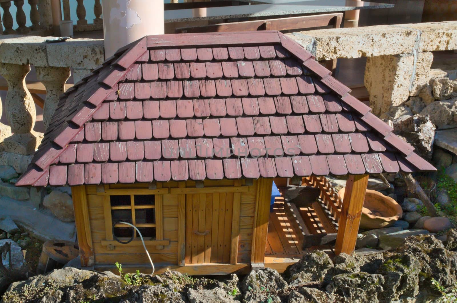 Small wooden model of a house by sheriffkule