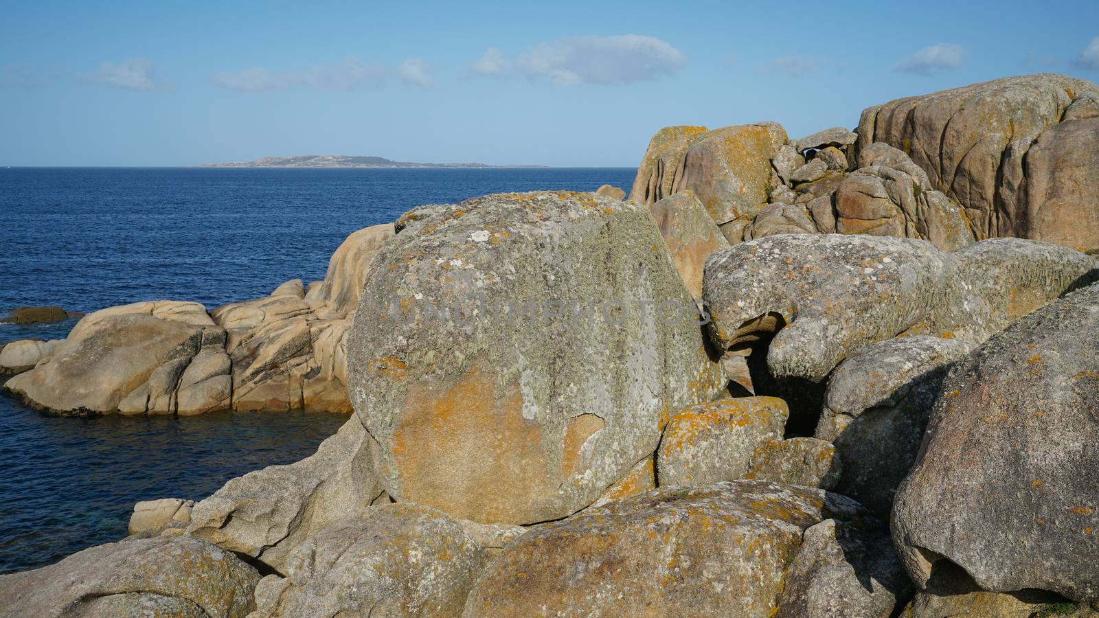 Beautiful landscape of Galicia, coastline close to O Grove, Spain, Europe