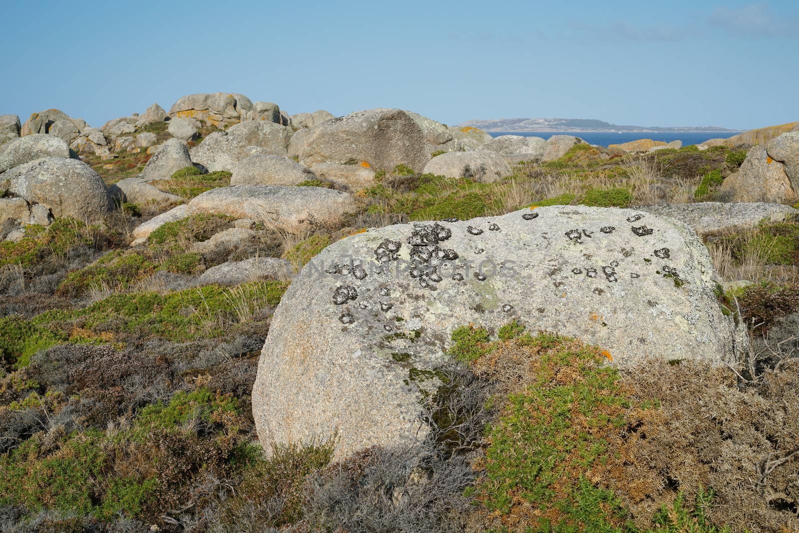 Beautiful landscape of Galicia, coastline close to O Grove, Spain, Europe