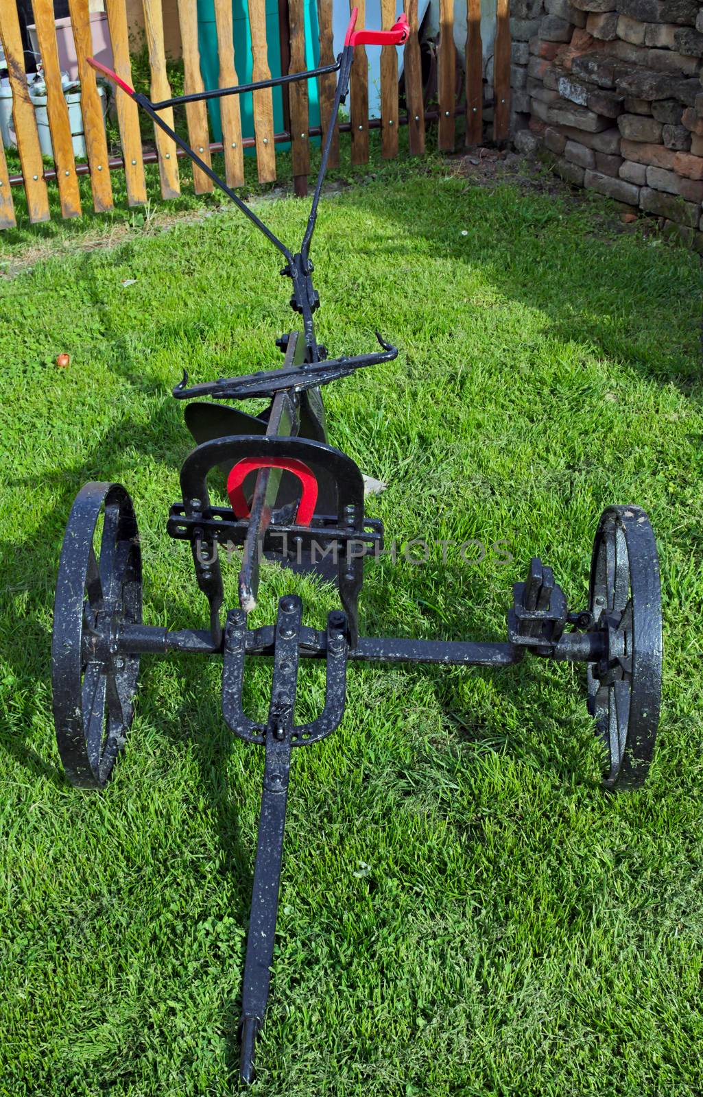 Old restored agricultural equipment, cart by sheriffkule