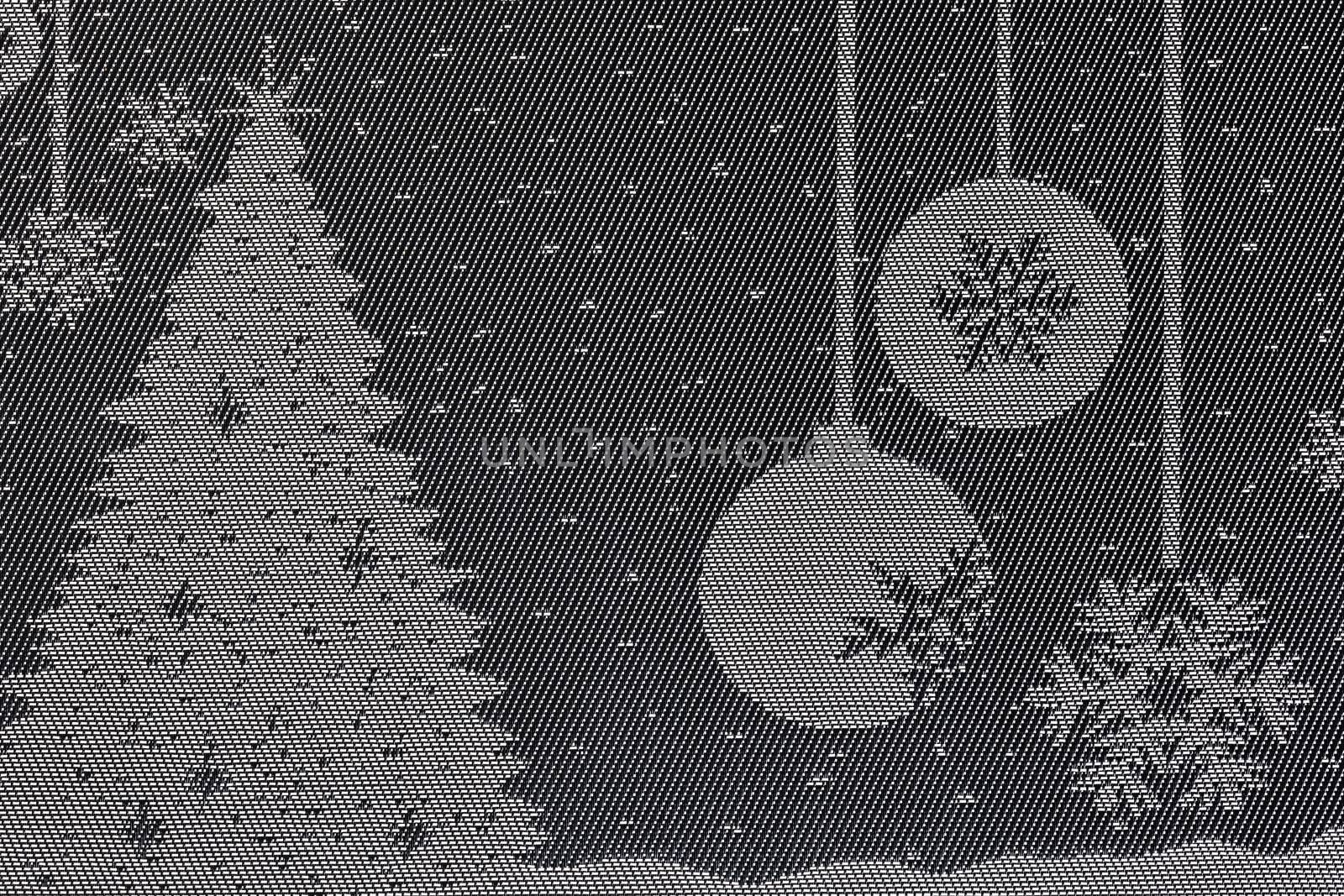 festive background, gray napkin with Christmas pattern