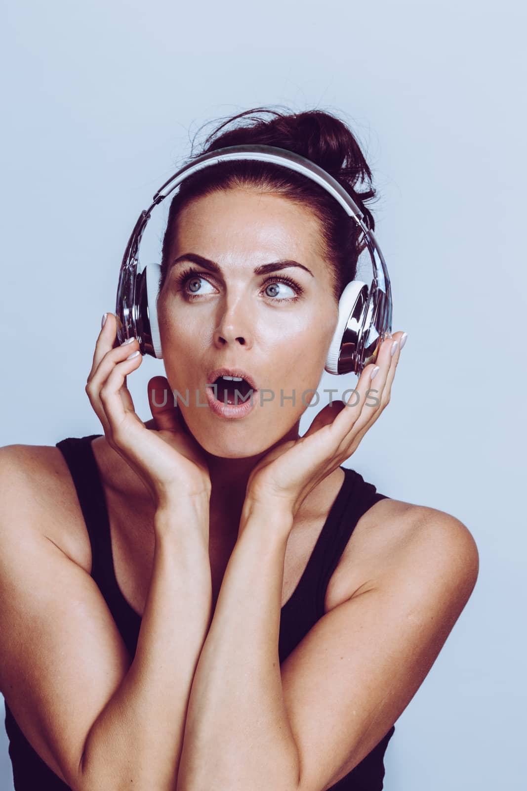 Woman listening to music by ALotOfPeople