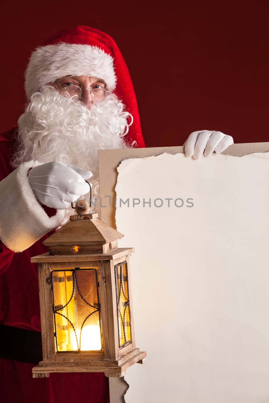 Santa Claus with lantern by ALotOfPeople