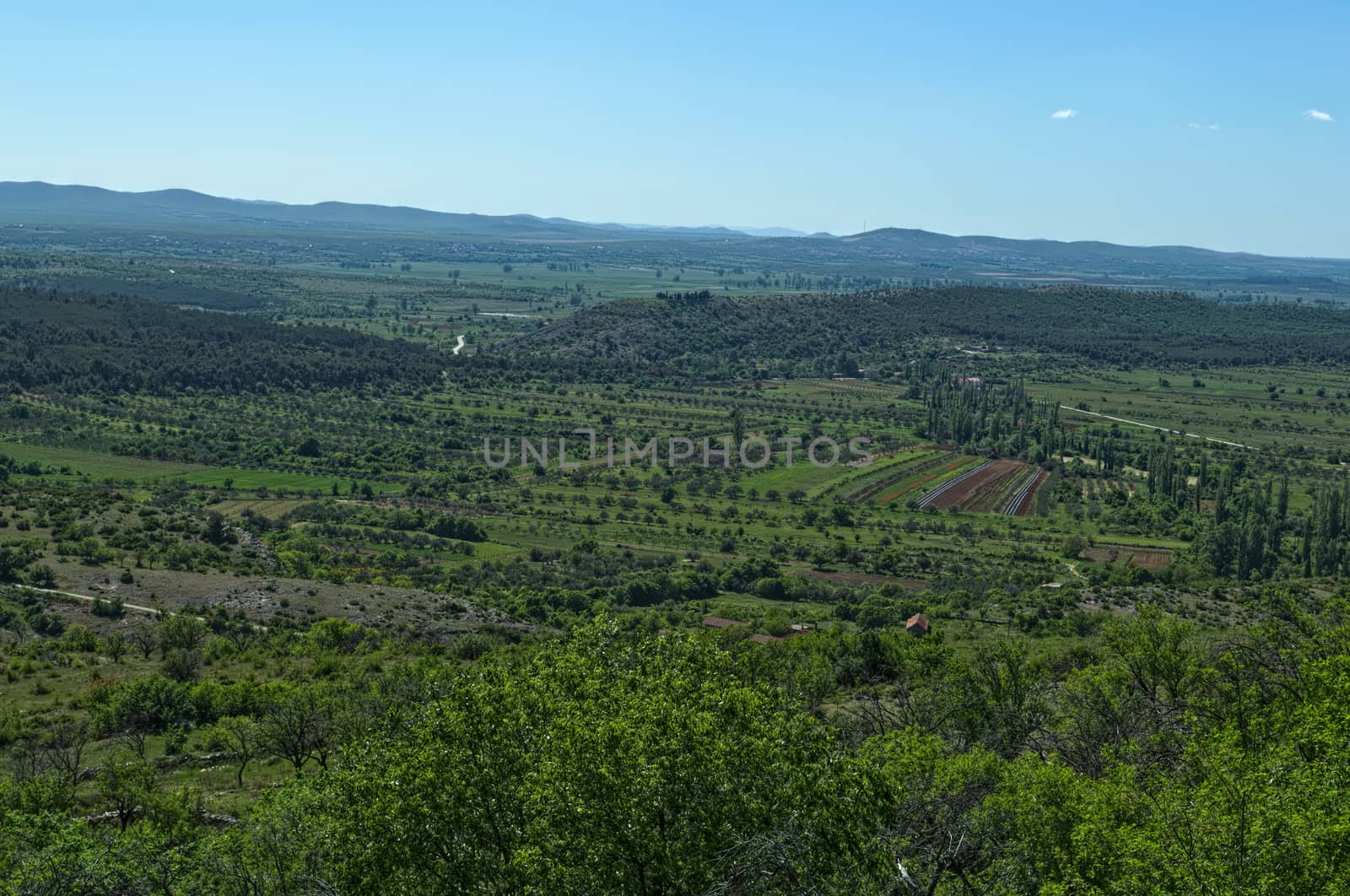 View on valley from Bribir fortress, Dalmatia by sheriffkule