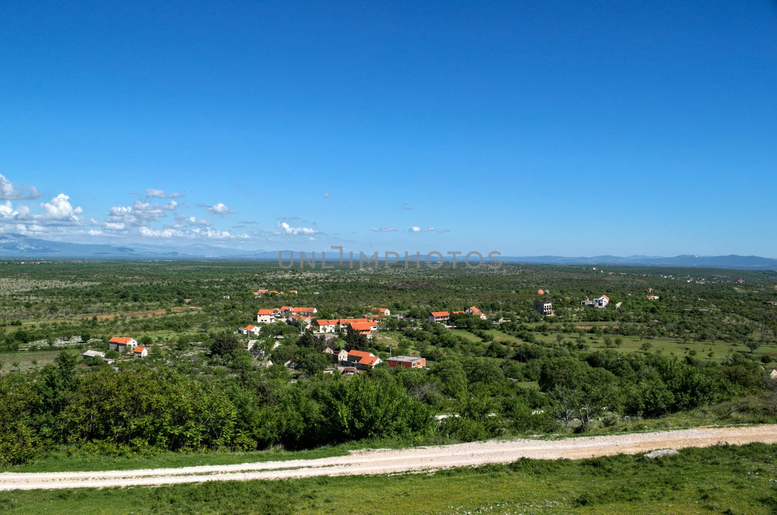 View on valley from Bribir fortress, Dalmatia by sheriffkule