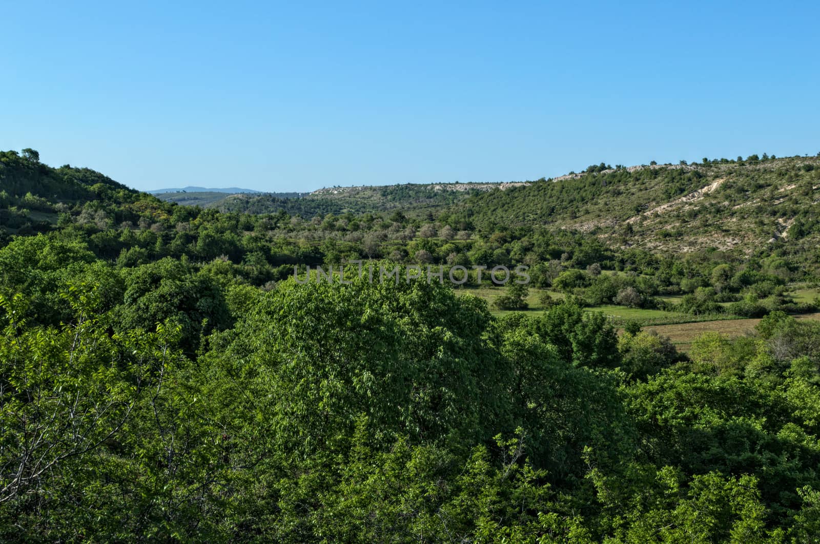 View on valley, Dalmatia landscape by sheriffkule