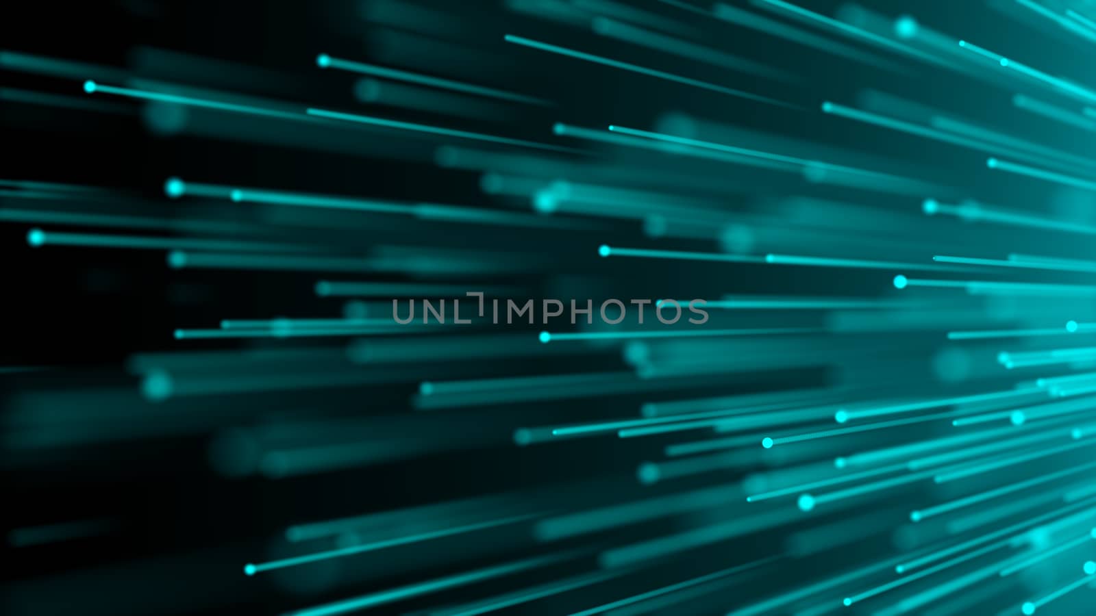 Abstract digital background with Optical fiber. 3d rendering