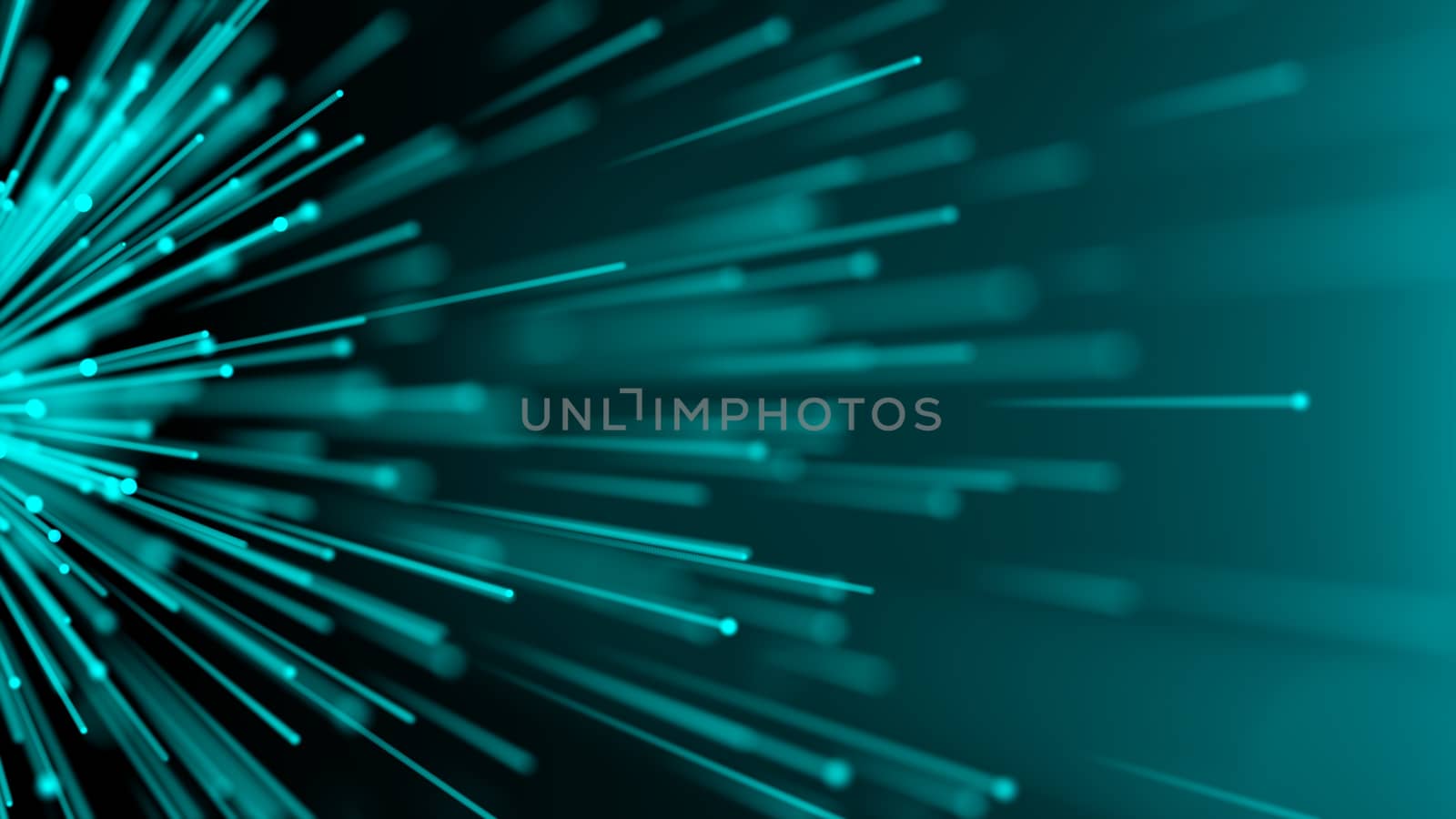 Abstract digital background with Optical fiber. 3d rendering