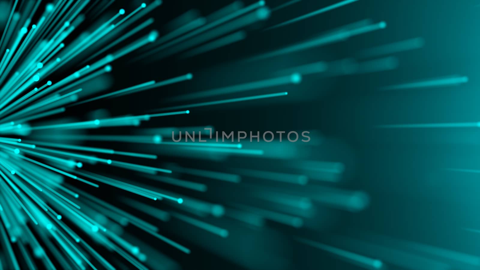 Abstract digital background with Optical fiber. 3d rendering