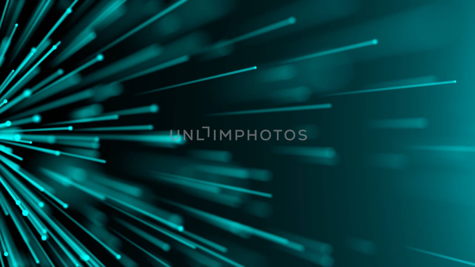 Abstract digital background with Optical fiber. 3d rendering