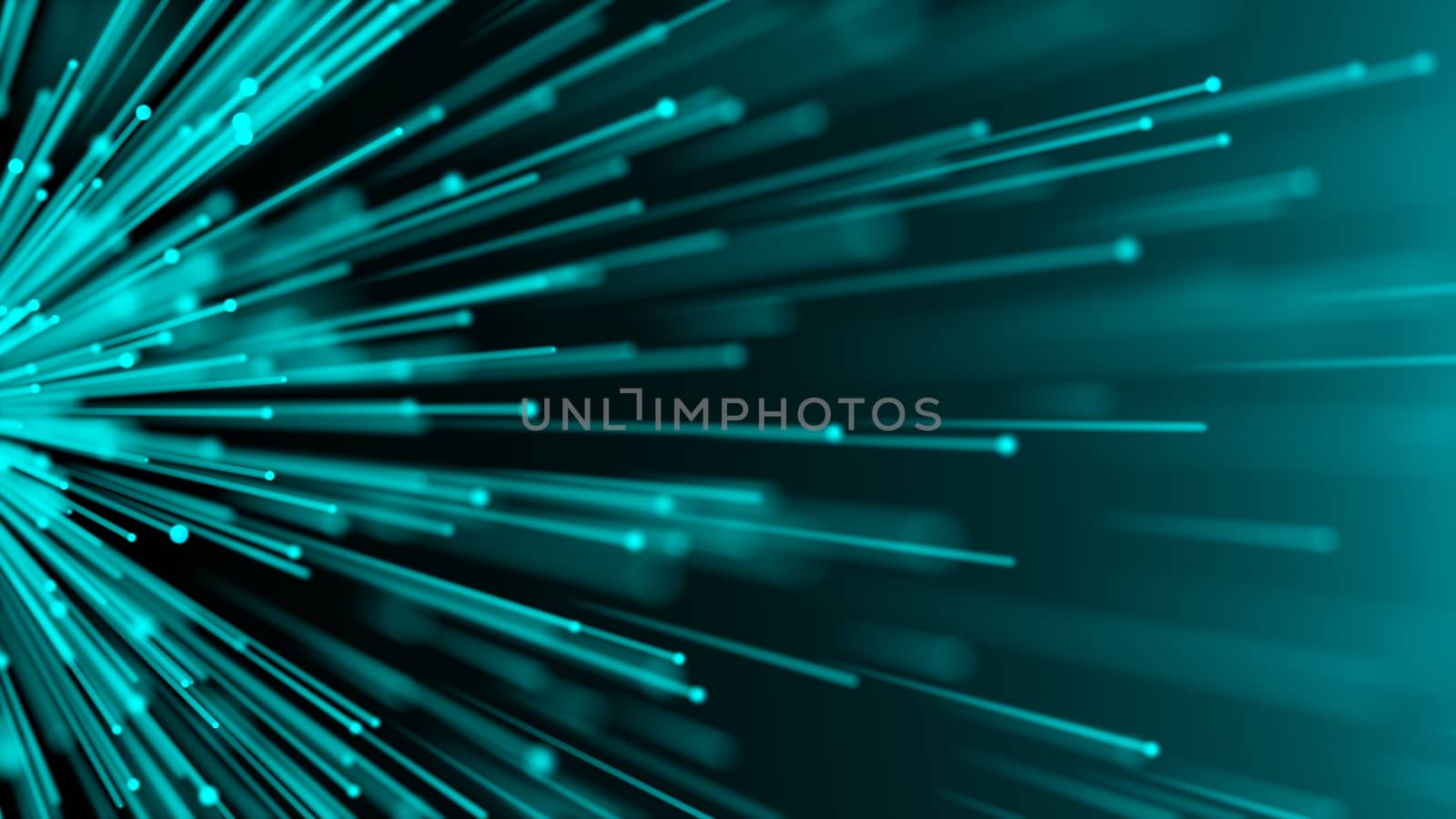 Abstract digital background with Optical fiber. 3d rendering