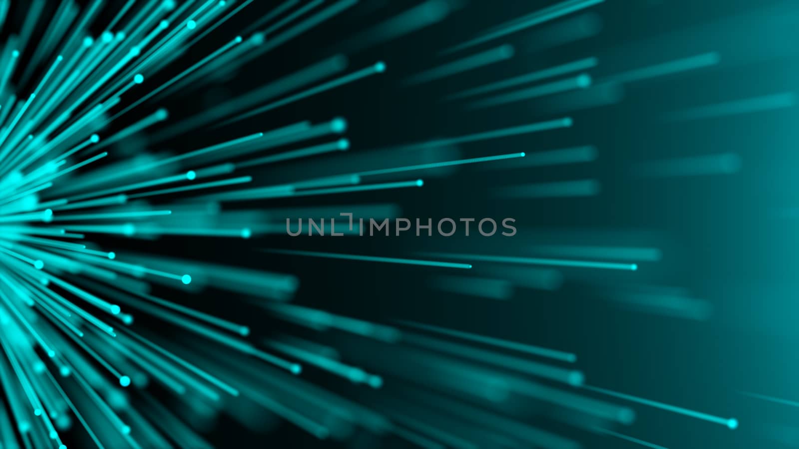 Abstract digital background with Optical fiber. 3d rendering