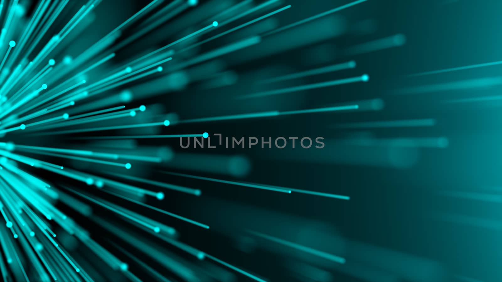 Abstract digital background with Optical fiber. 3d rendering