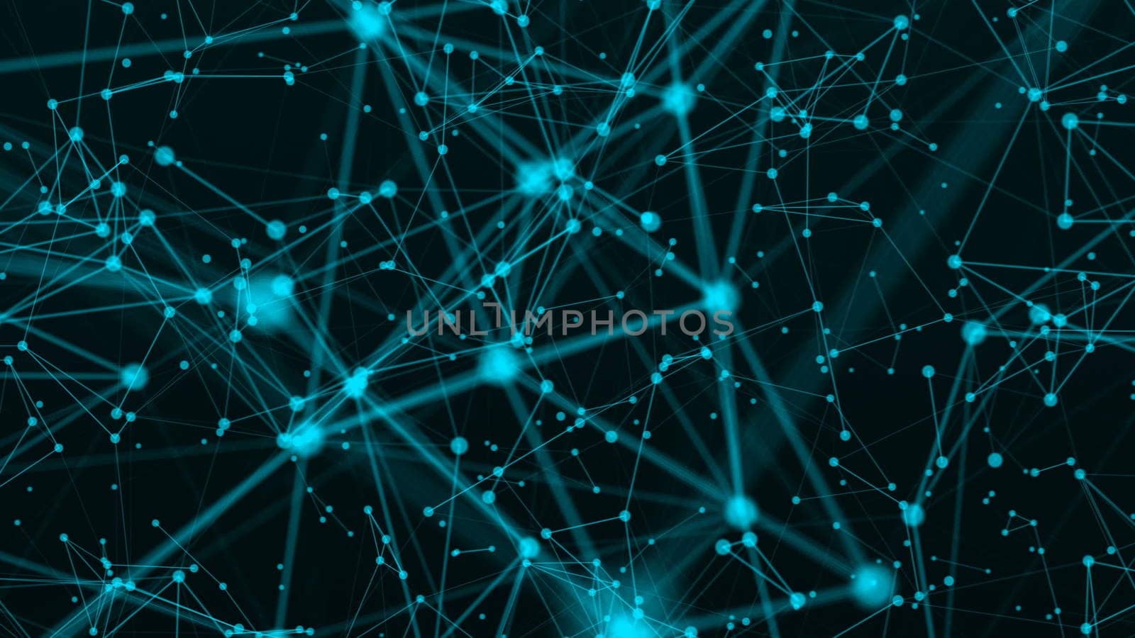 Abstract connection dots. Technology background. Network concept. 3d rendering