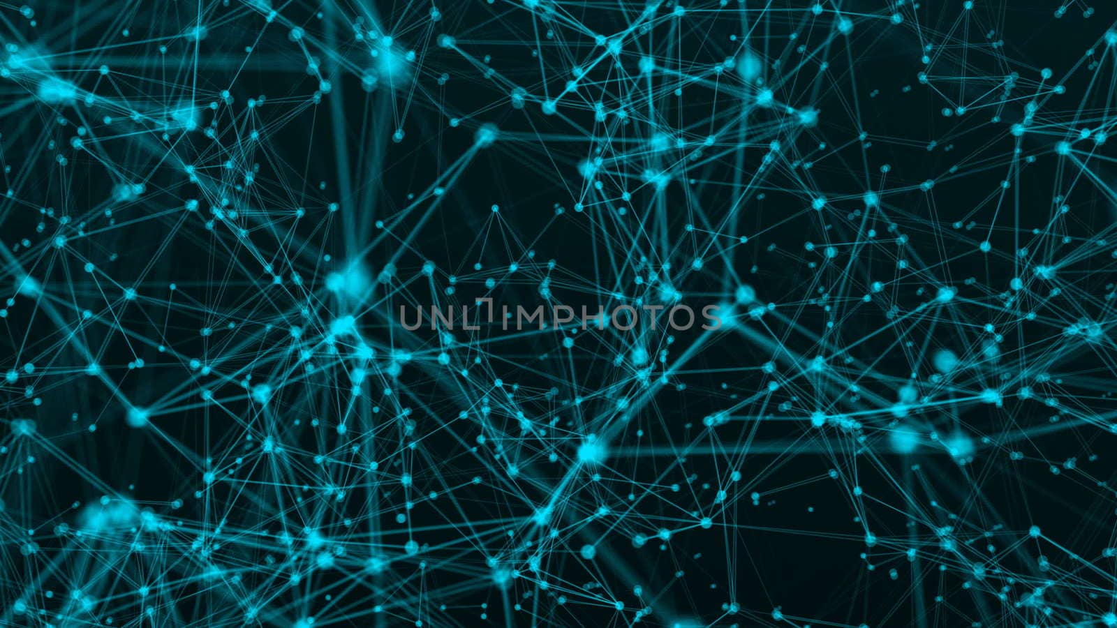 Abstract connection dots. Technology background. Network concept. 3d rendering